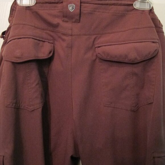 From REI:  KUHL Womens cargo pants Size 14  Burgandy - Picture 4 of 9